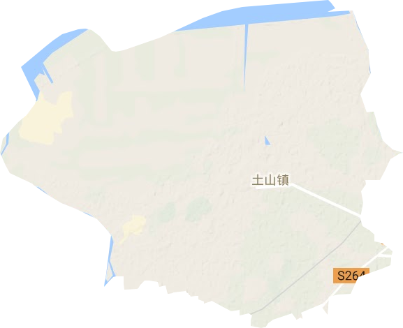 土山镇地形图
