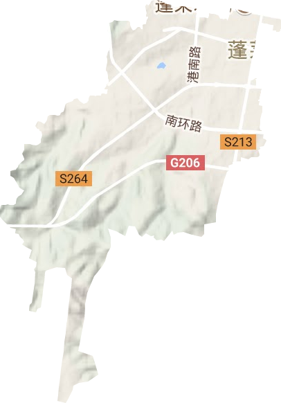 紫荆山街道地形图