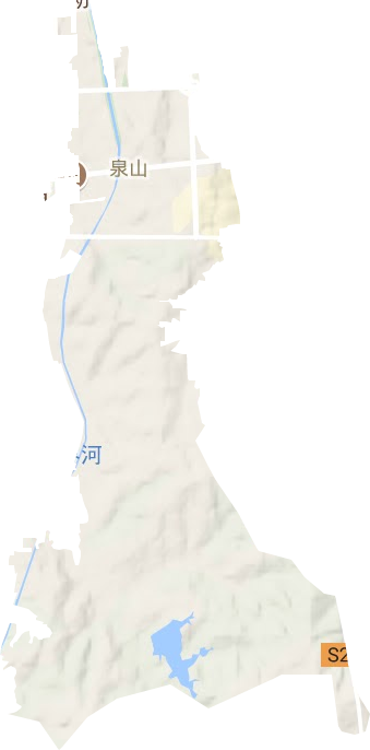 泉山街道地形图