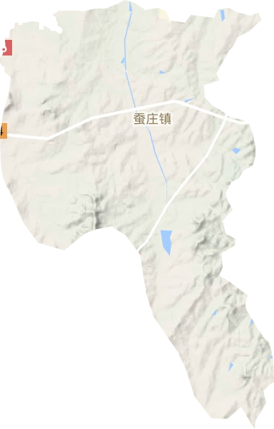 蚕庄镇地形图