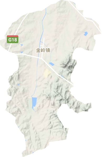 金岭镇地形图