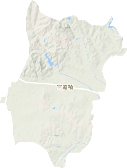 官道镇地形图