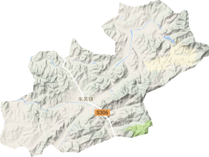 朱吴镇地形图