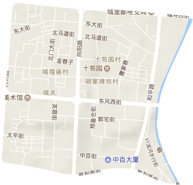 城关街道地形图