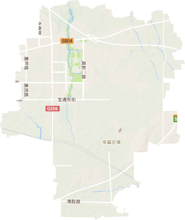 清池街道地形图