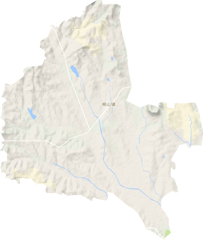 柳山镇地形图