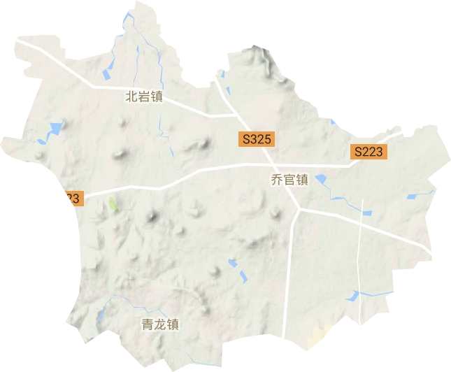 乔官镇地形图