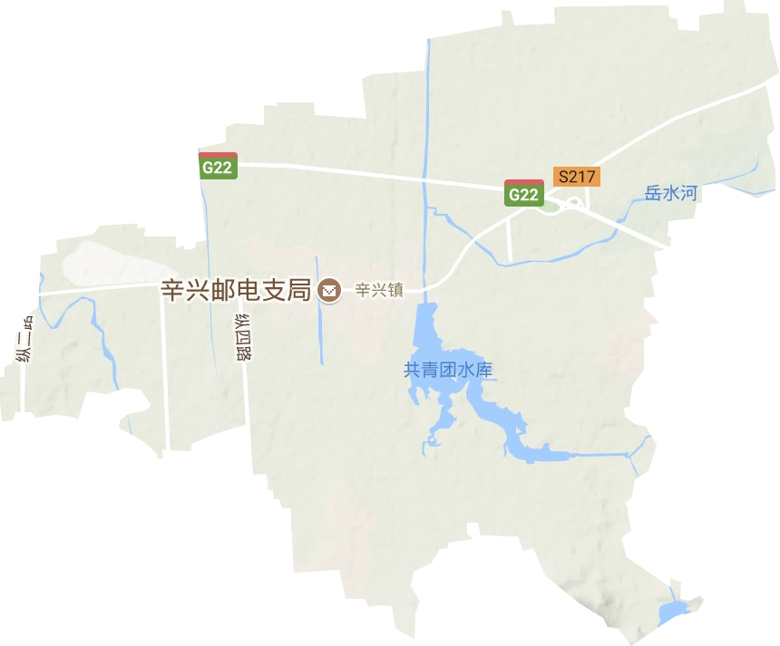 辛兴镇地形图