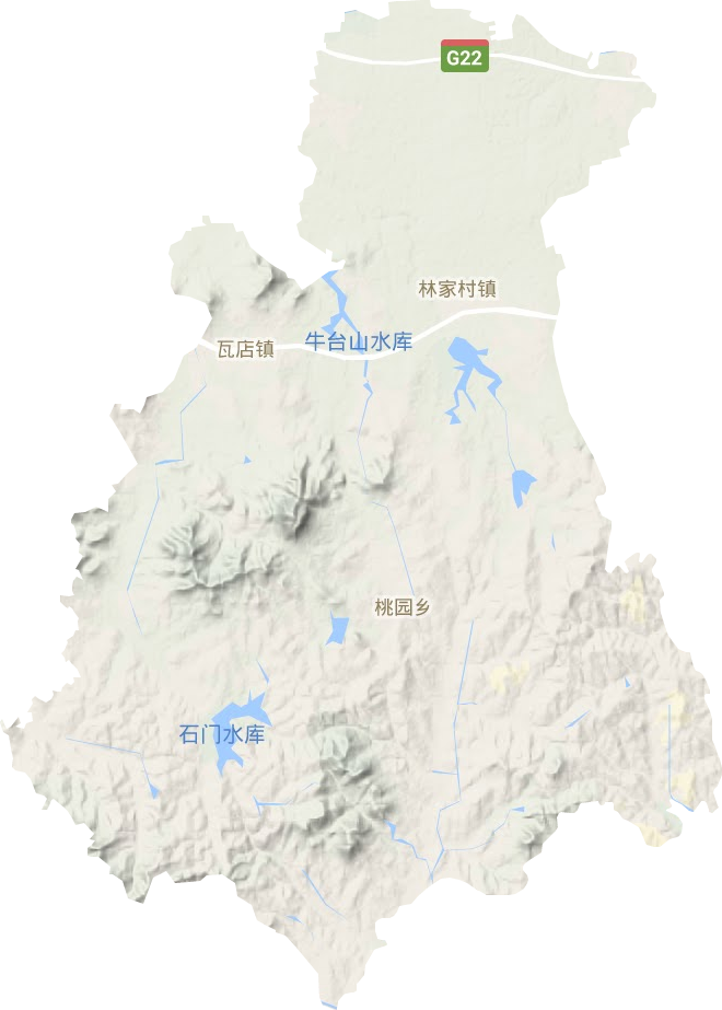 林家村镇地形图