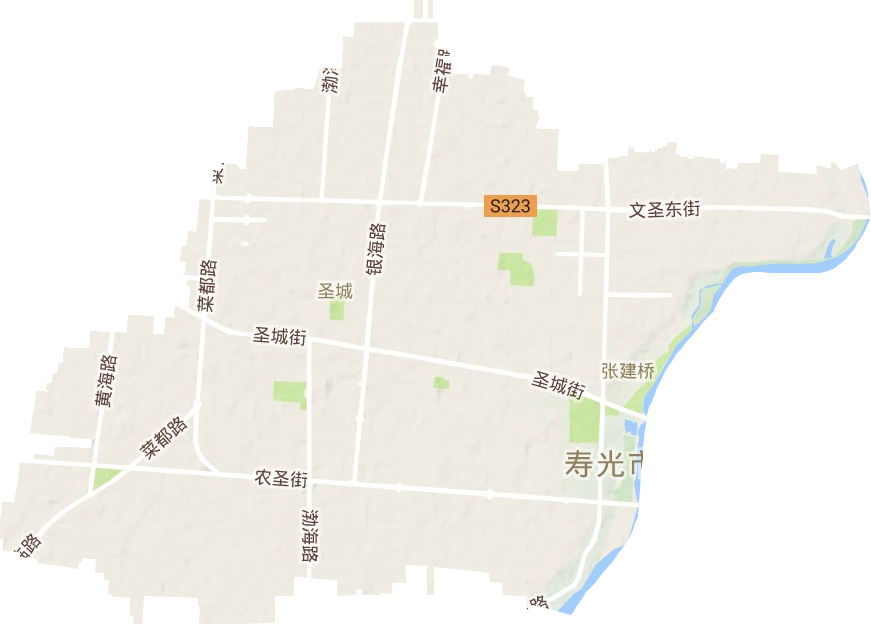 圣城街道地形图