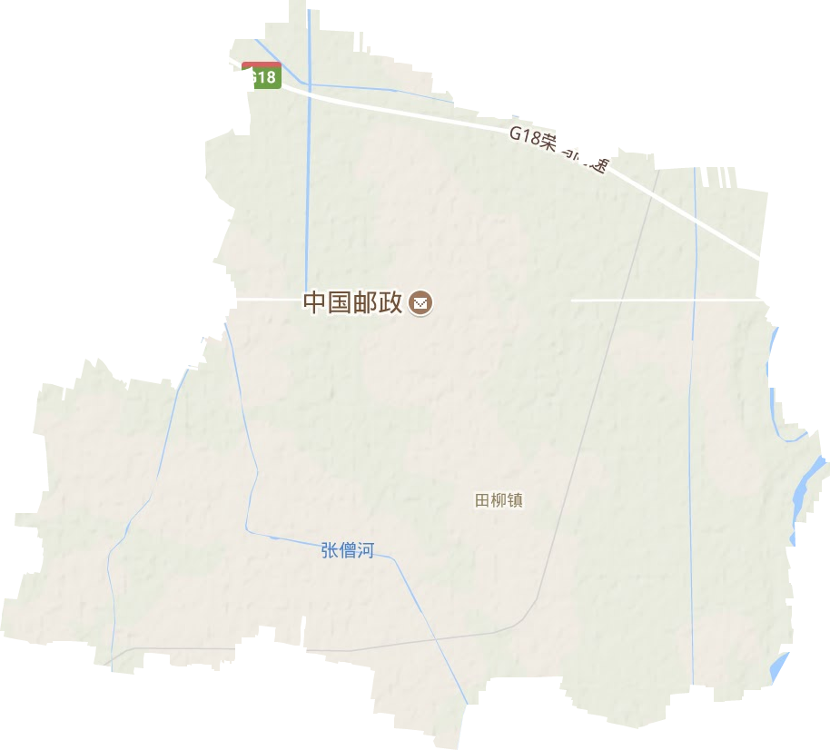 田柳镇地形图