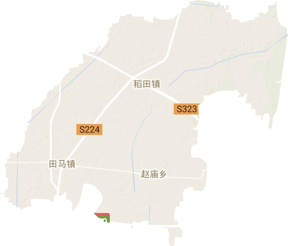 稻田镇地形图