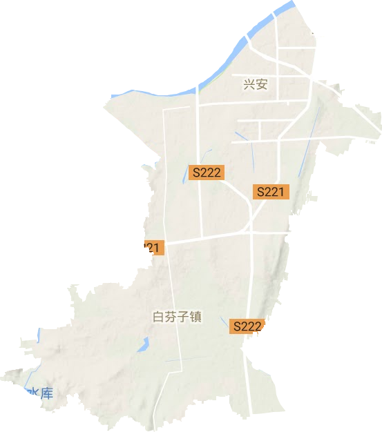 兴安街道地形图