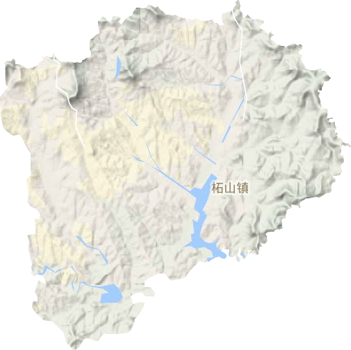 柘山镇地形图