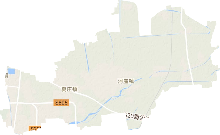 夏庄镇地形图
