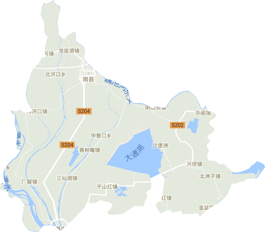 南县地形图