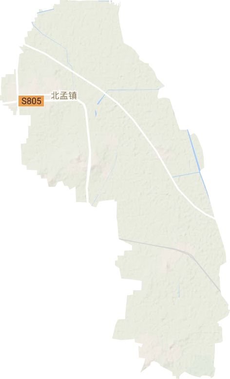 北孟镇地形图
