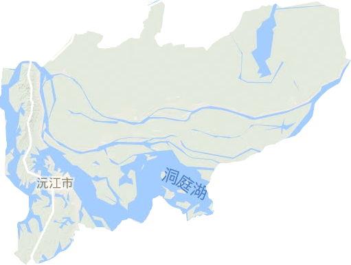 沅江市地形图