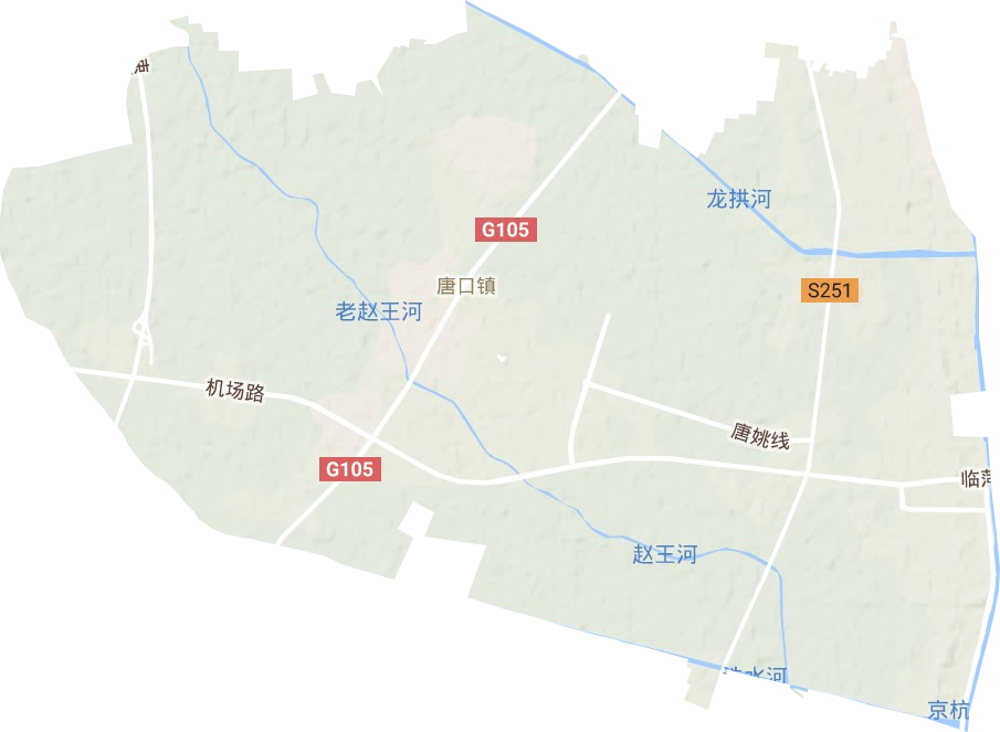 唐口街道地形图