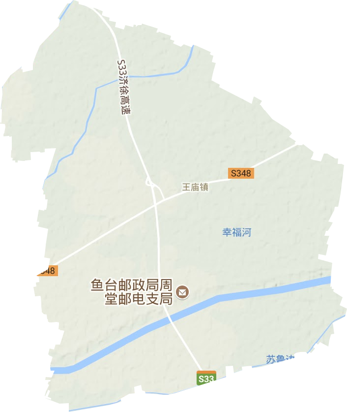 王庙镇地形图