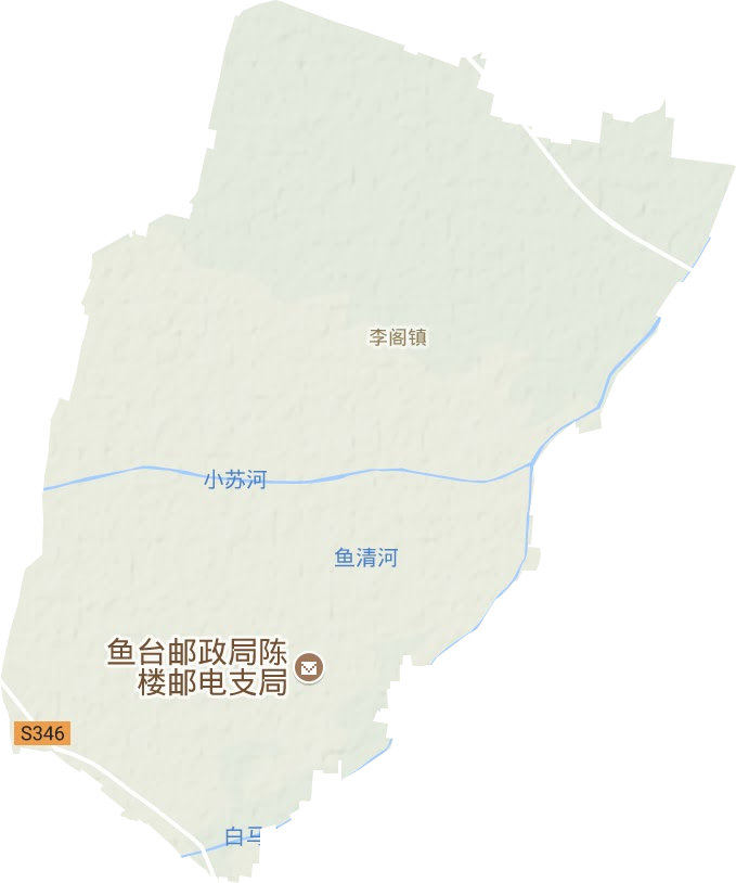 李阁镇地形图