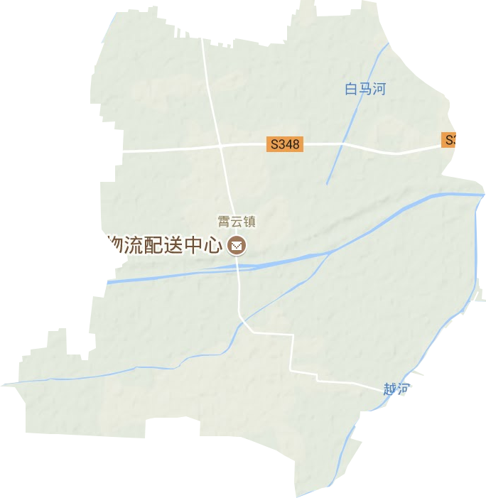 肖云镇地形图