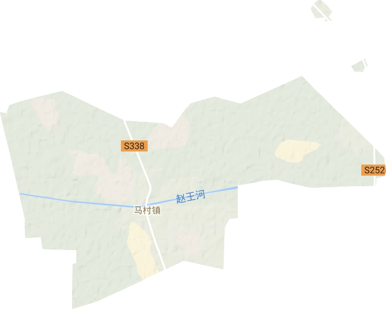 马村镇地形图