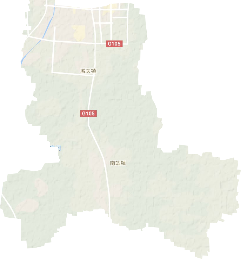 南站镇地形图