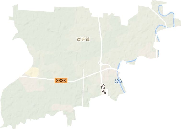 寅寺镇地形图