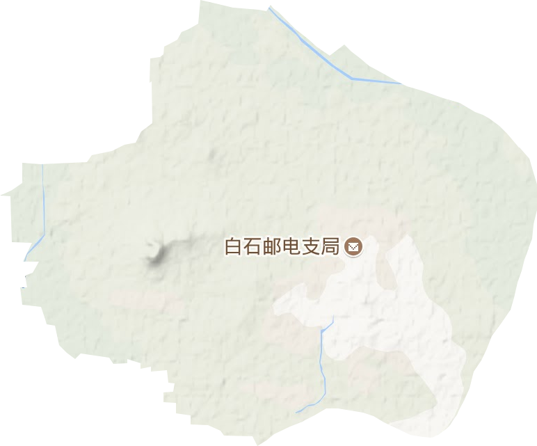 白石镇地形图