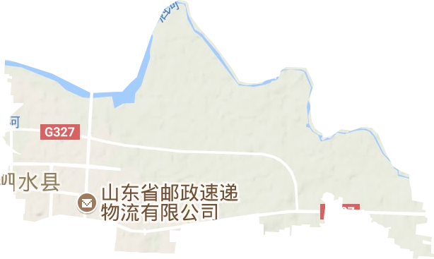 泗河街道地形图