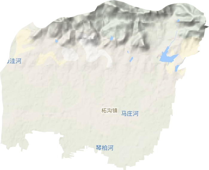 柘沟镇地形图