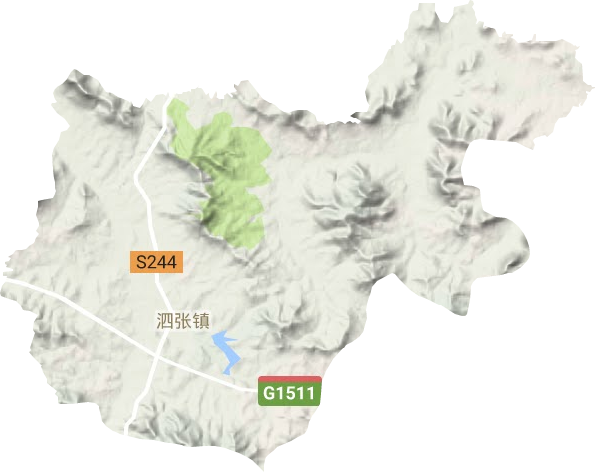 泗张镇地形图