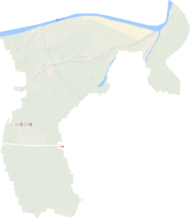 小路口镇地形图