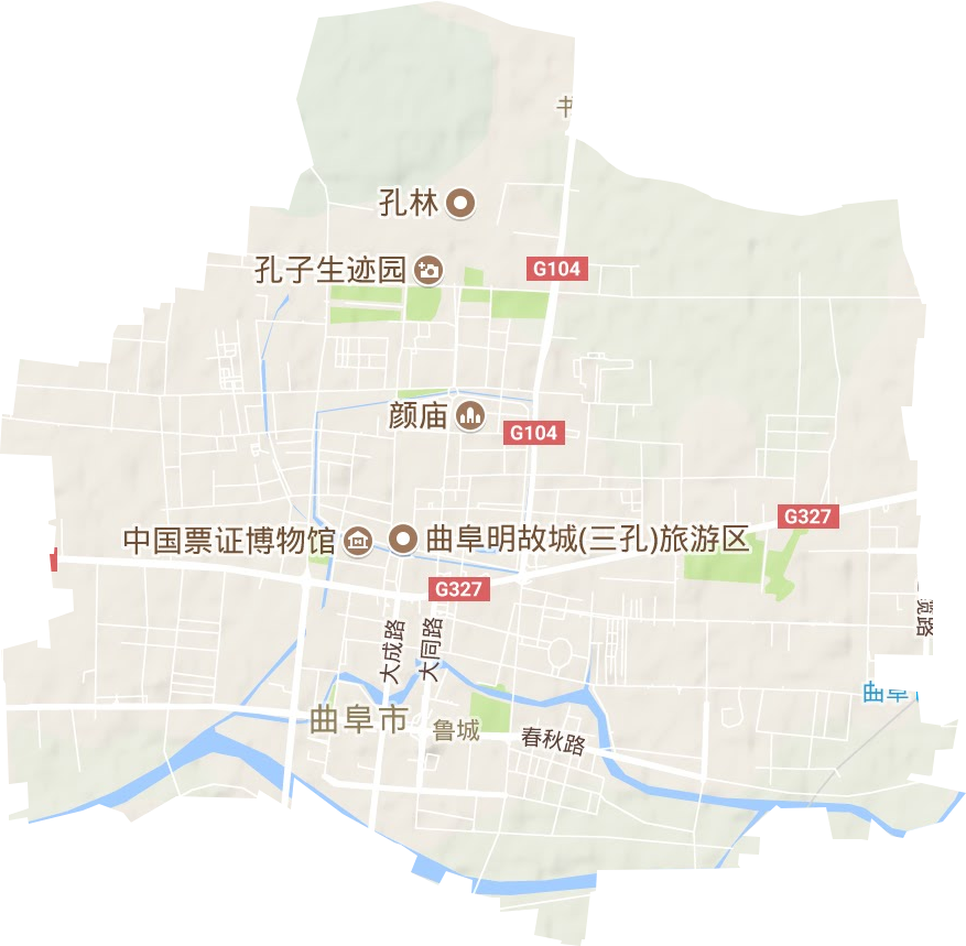 鲁城街道地形图