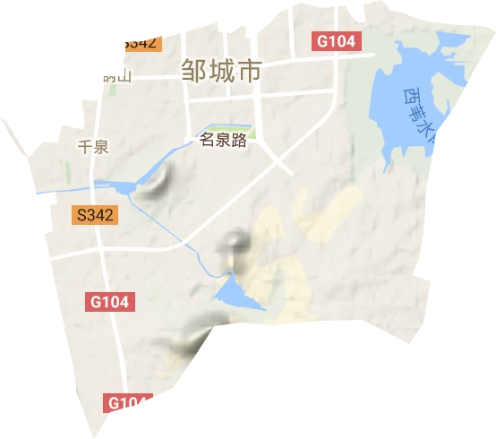 千泉街道地形图