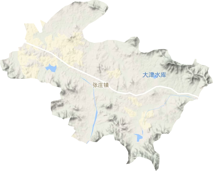 张庄镇地形图