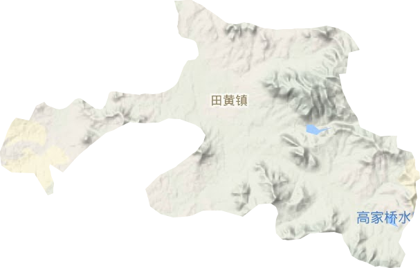 田黄镇地形图