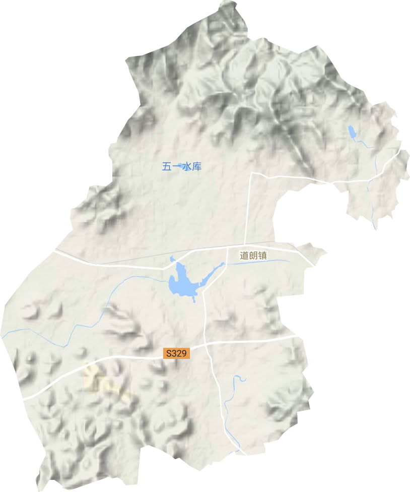 道朗镇地形图