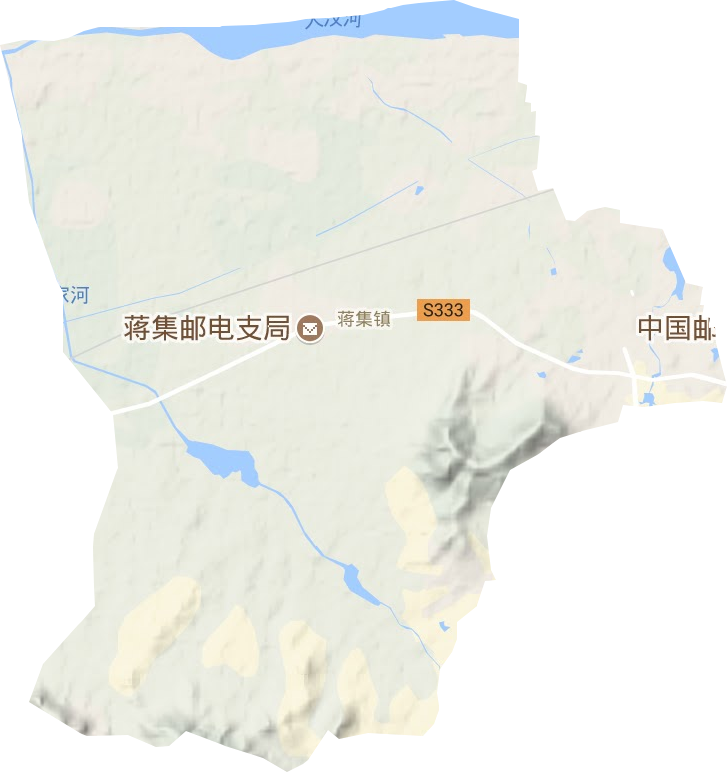 蒋集镇地形图