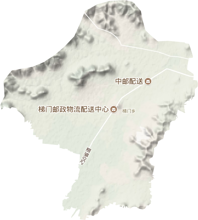 梯门镇地形图