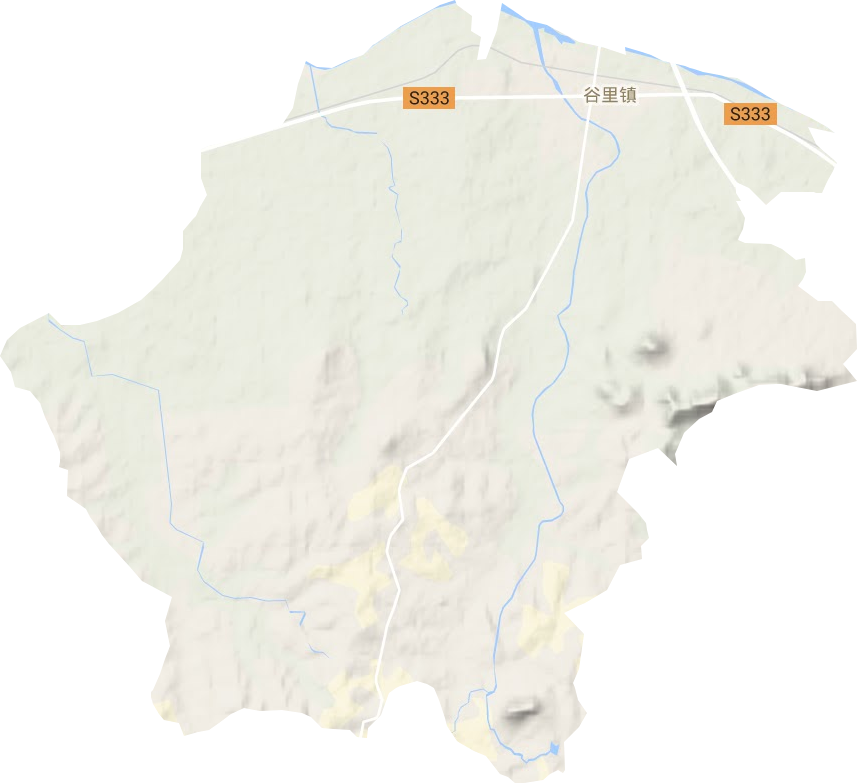 谷里镇地形图
