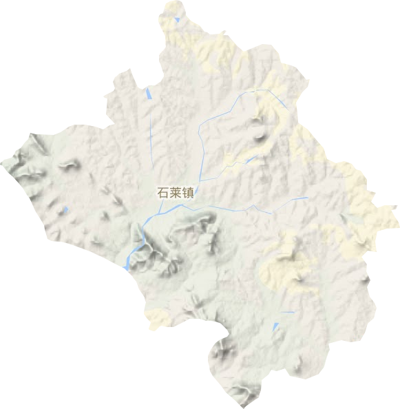 石莱镇地形图