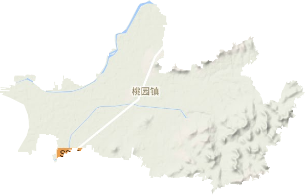 桃园镇地形图