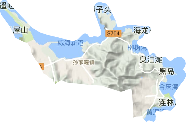 孙家疃镇地形图