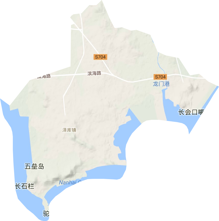 泽库镇地形图