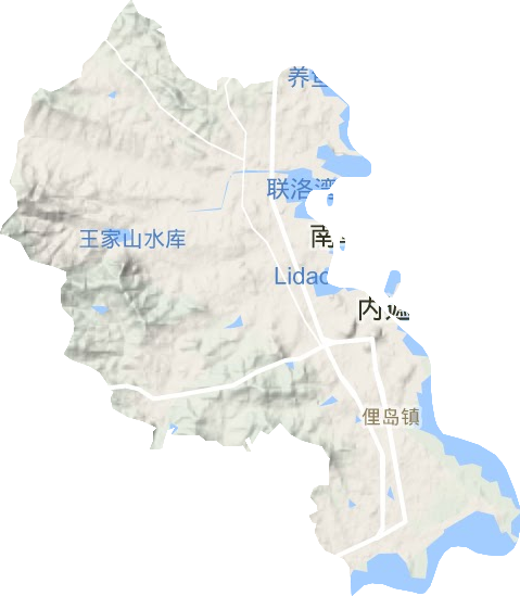 俚岛镇地形图