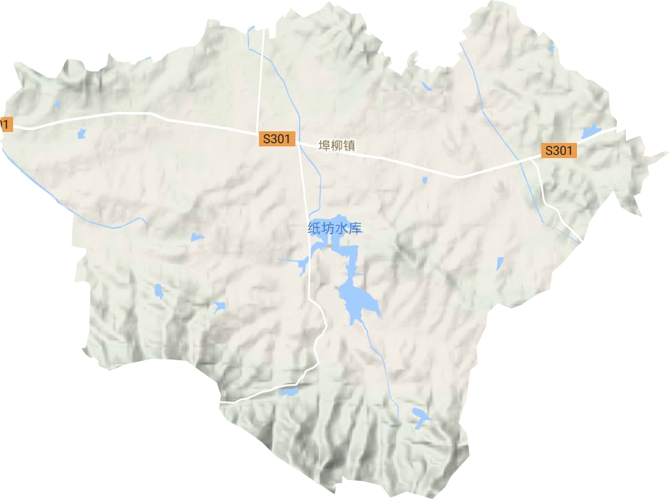 埠柳镇地形图