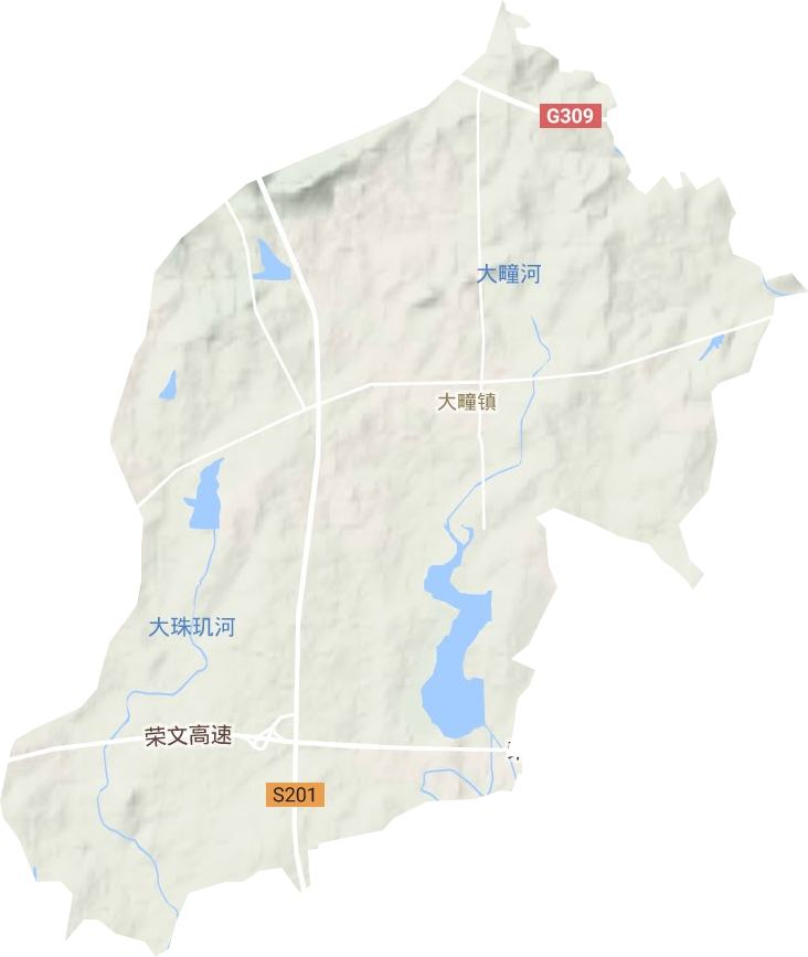 大疃镇地形图