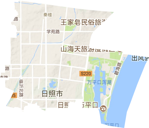 秦楼街道地形图